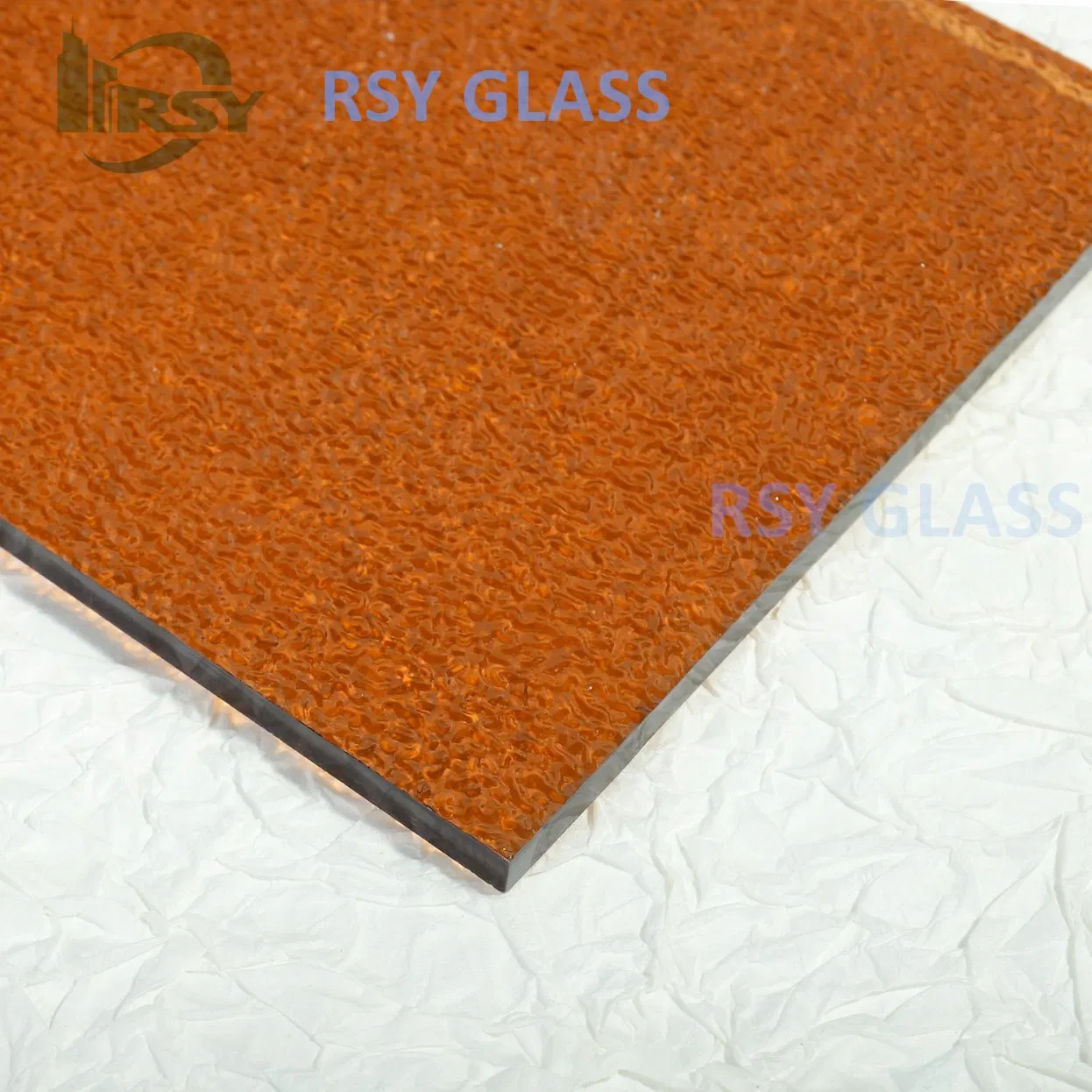 Golden Bronze Color Nashiji Pattern Glass for Whole Sale