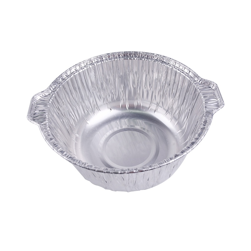 Foil Aluminum Hot Pot Food Grade Disposable Cooking Pot Food Takeaway Packaging Aluminum Foil Pots