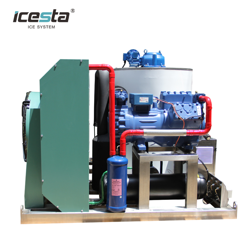 Industrial Small 10t Fully Stainless Steel Flake Ice Making Machine for Food Processing