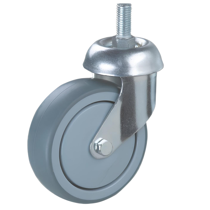 Swivel TPR Castor W/PP Core, Threaded Stem, I-A07#