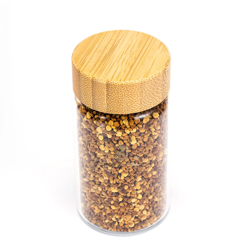 Стеклянная банка для специй 150мл с бамбуковой крышкой