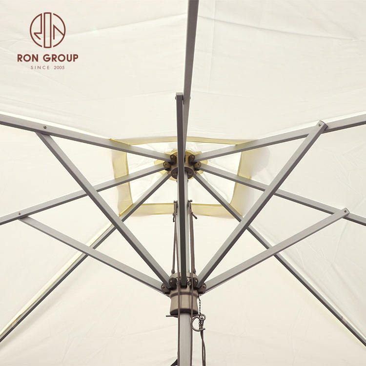 Большая круглая алюминиевая садовая зонт-тент