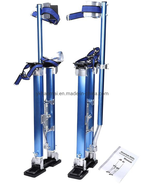 Aluminum Tools Drywall Stilts 24"-40" Adjustable Height for Taping Painting Finishing Plaster
