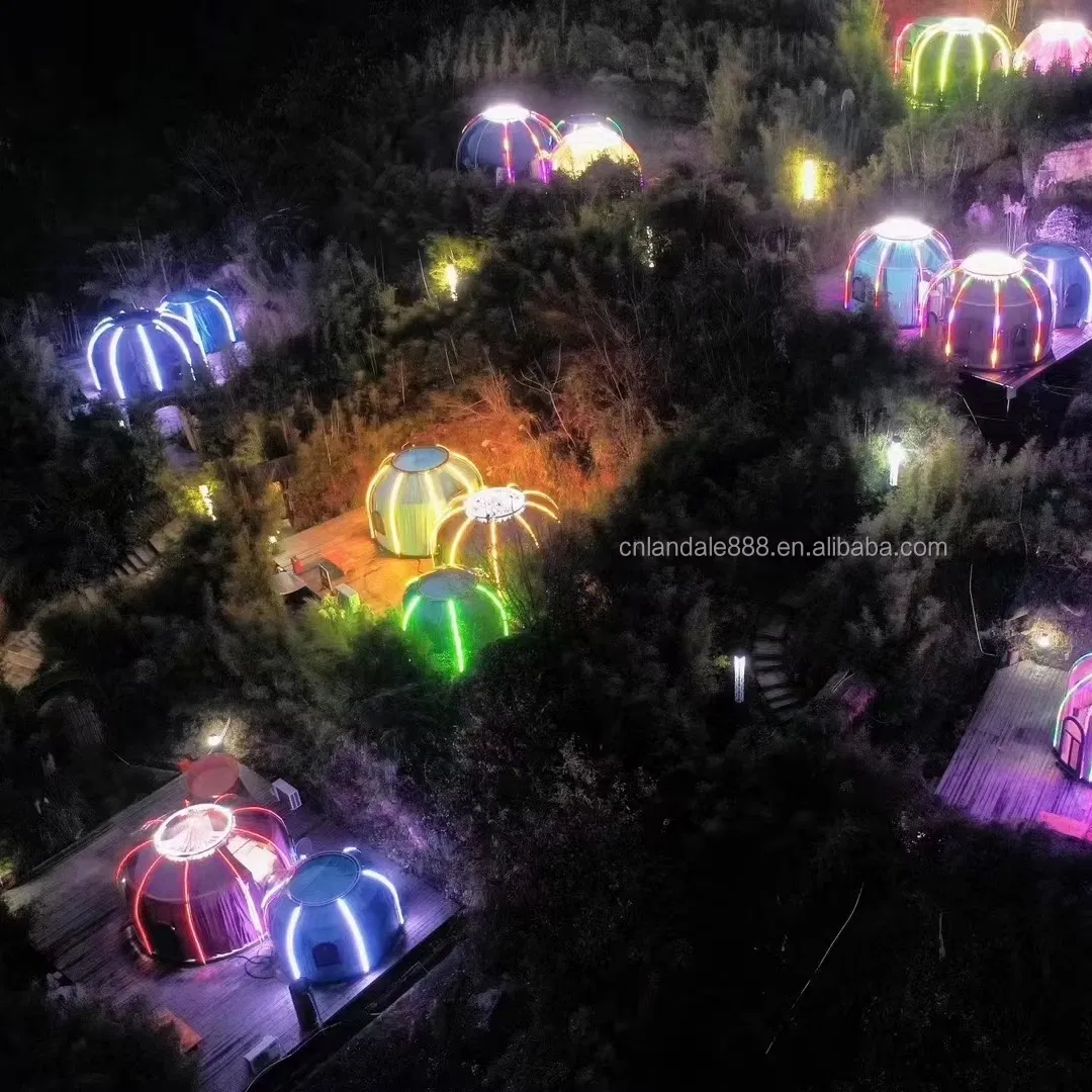 Transparent Polycarbonate Soundproof Sun Protection Outdoor Bubble House Dome