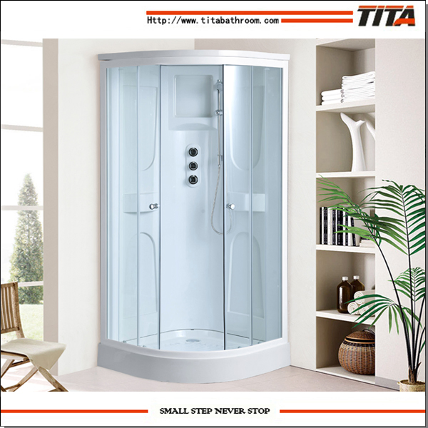 White Acrylic Back Shower Cabin Alps-a