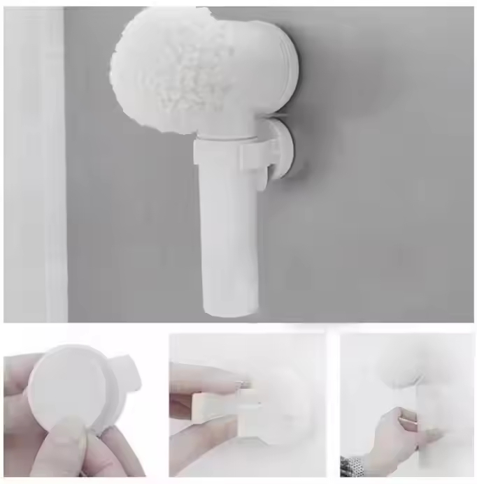 Rechargeable 5 In1 Magic Brush Electric Cleaning Brush Electric Spin Scrubber with 3 Brush Heads for Kitchen, Bathroom,