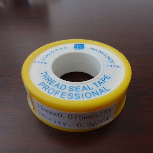 100% PTFE High Quality PTFE Tape Used on Water Gas and Oil Pipe