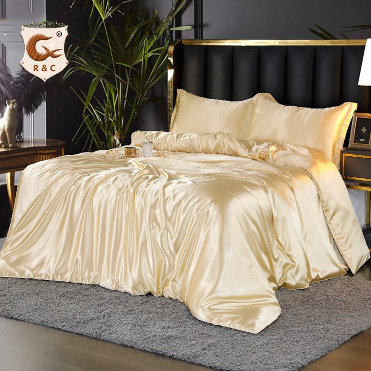 Luxury 5 Star Hotel Used Satin Bedding Sheet Set