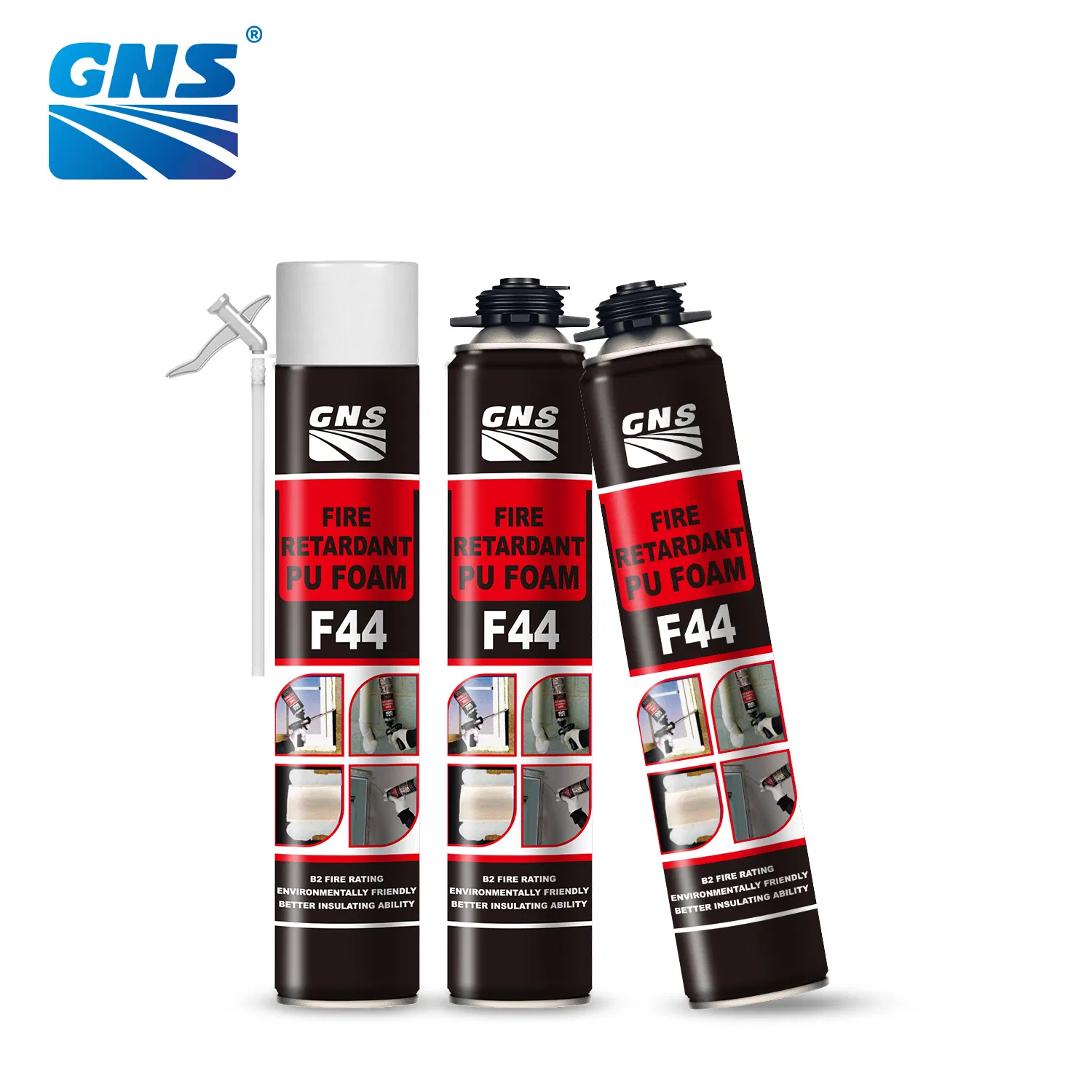 Gns B2 Fire Rated PU Foam Fireproof Foams Insulation Use