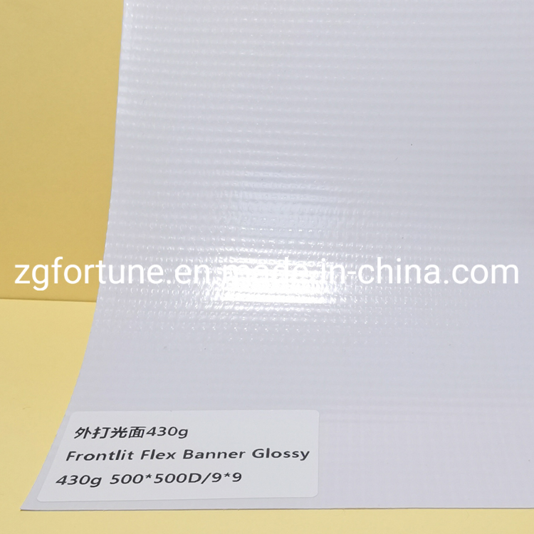430GSM White Back Tarpaulin PVC Frontlit Flex Banner Outdoor Banner Advertising Materials
