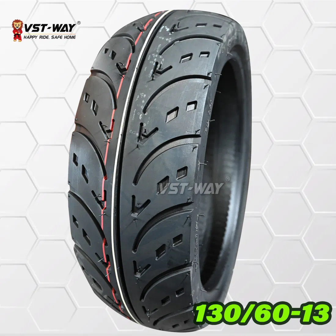 Шина мотоциклетная бескамерная внедорожная 130/60-13