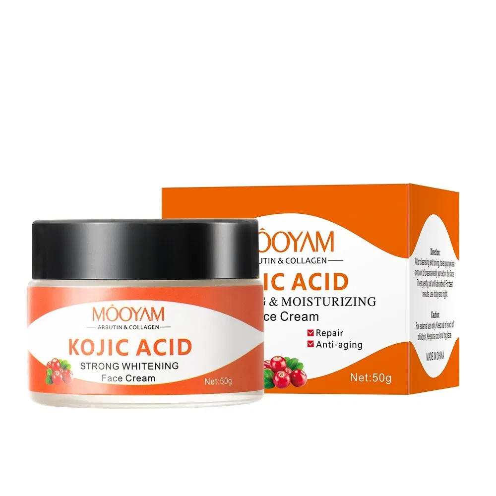 Kojic Acid Cream Whitening Remove Melanin Dark Spots Cosmetic Nourishing Resurfacing Fade Skin Care Lighting Cream