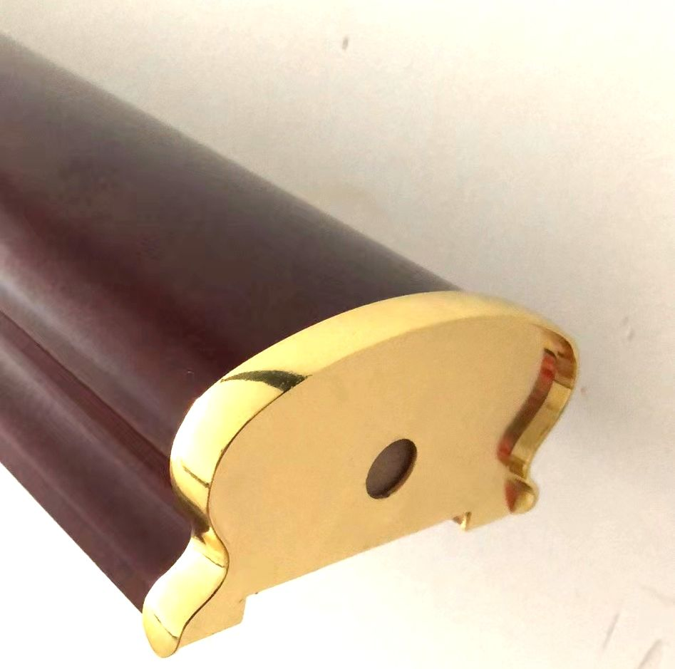 Zinc Alloy Indoor Staircase Wood Supporting Handrail