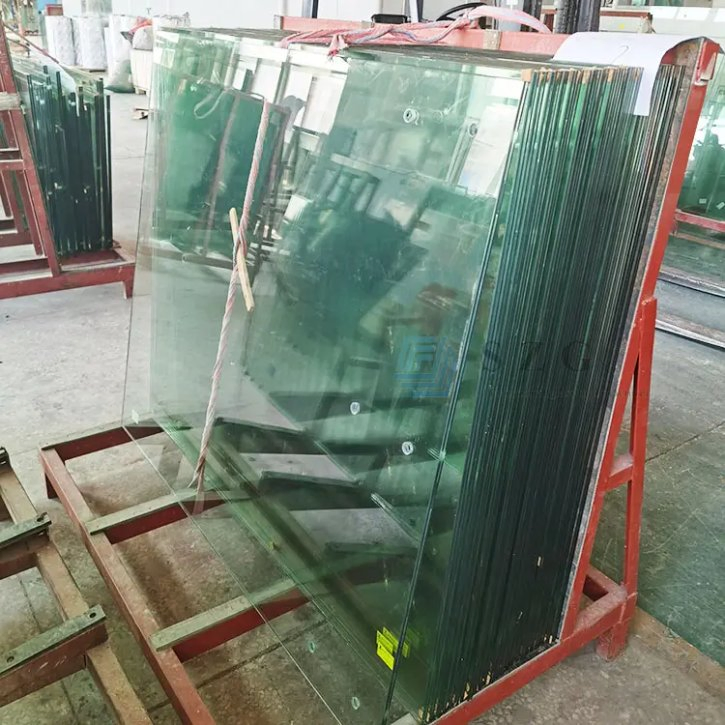 6.38mm 8.38mm 10.38mm Processed Tempered Safety PVB Film Laminated Glass