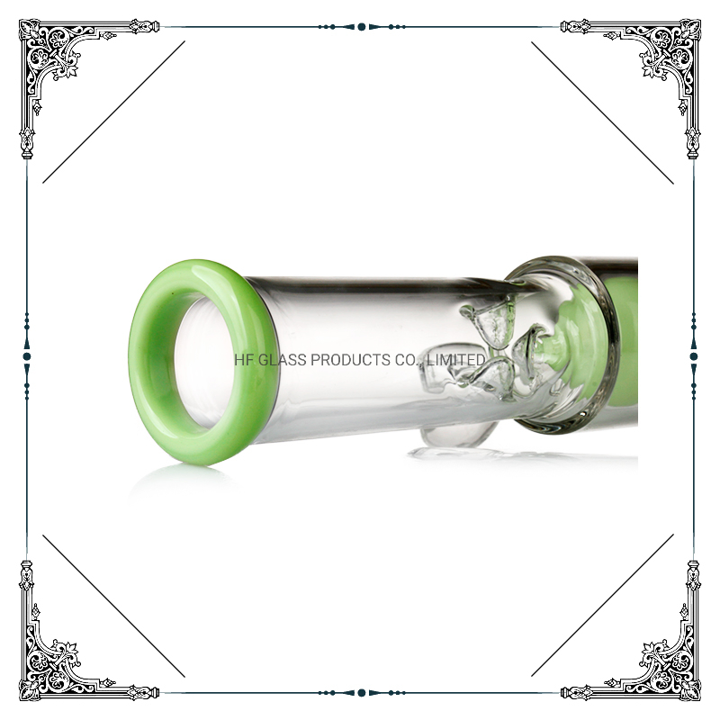 Hot Sale 12.5 Inches 8 Arms Perc Glass Pipe Diamond Base Glass Smoking Pipe Heady Hookah Wholesale Factory Glass Smoking Water Pipe