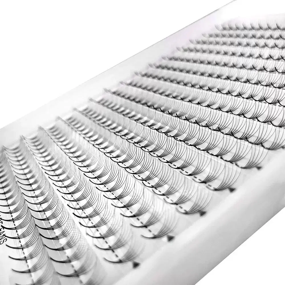 Thin Point Base Pre-Made Volume Fans 0.07mm 3D 8d 12D Narrow Base Lightweight Mega Volume Lash Extension