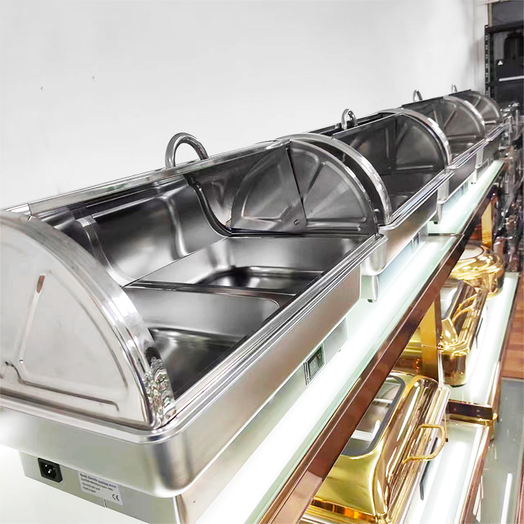 Stainless Steel Electric Food Warmer Set Digital Temperature Chafing Dish Wedding Party Buffet Heater Hotels