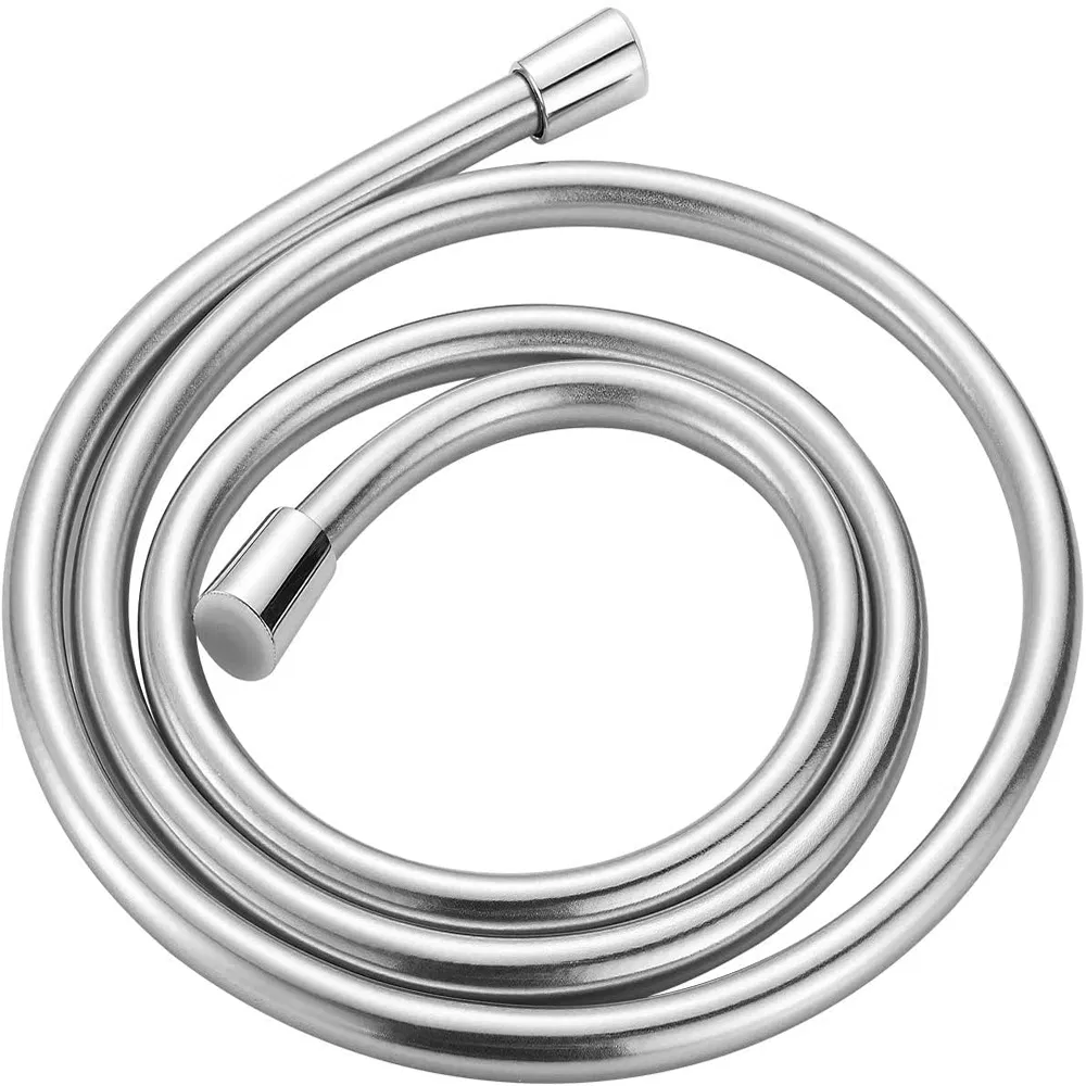 Modern Flexible PVC Shower Hose with Chrome Finish for Stylish Bathrooms