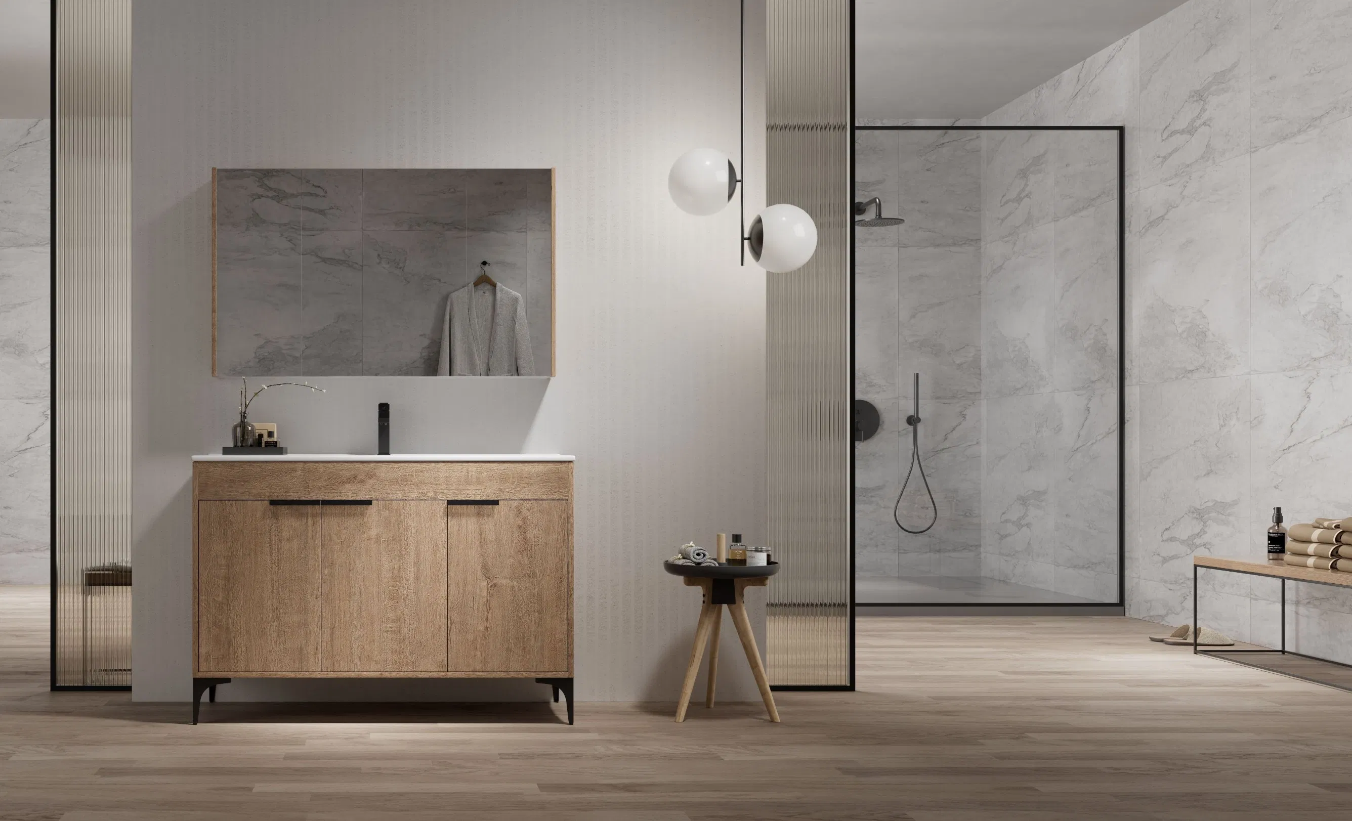 Современная акриловая раковина для ванной с LED