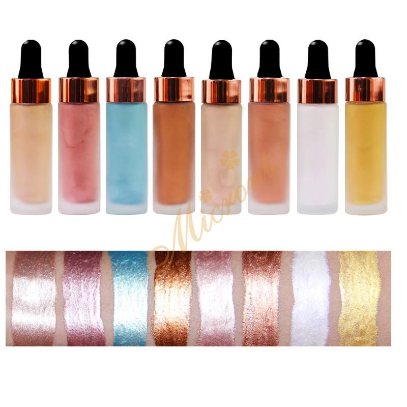 OEM New Explosive Face 8 Color Diamond Highlighter Liquid Repair Concealer Foundation