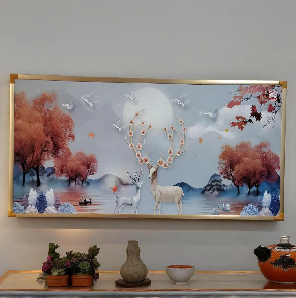 1688 China Infrared Graphene Picture Wall Heater Electric Heating Mural Heater for Room