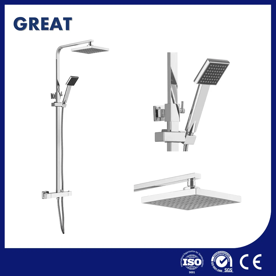 Great Shower Faucet with Handheld Sprayer Surface Mounted Shower Column China Gl78002sk Thermostatic Shower Kit Set Shower Column Pipe Manufacturers