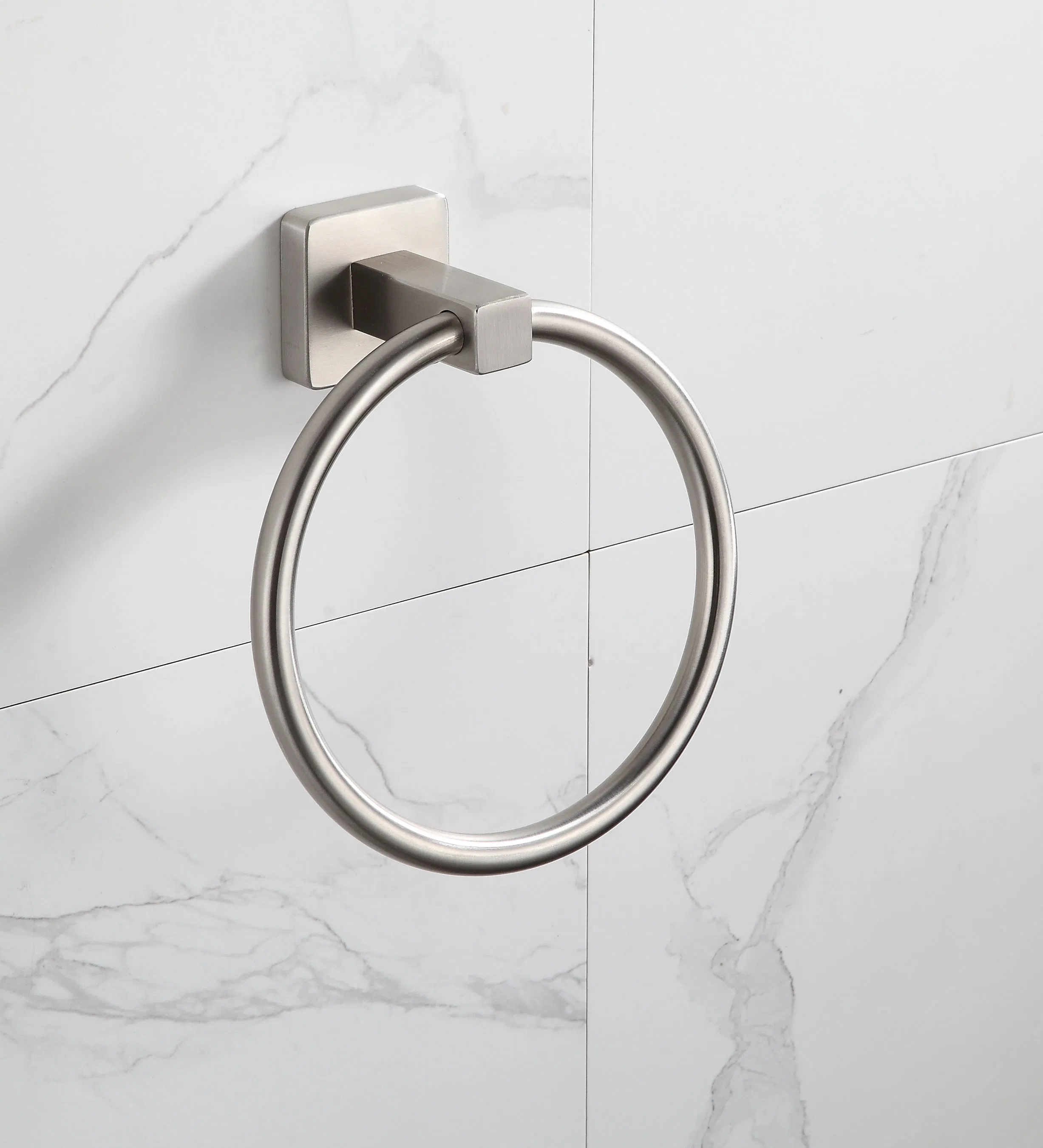 10 Pieces Simple Brushed Nickel Wall Mounted Bathroom Accessories Set