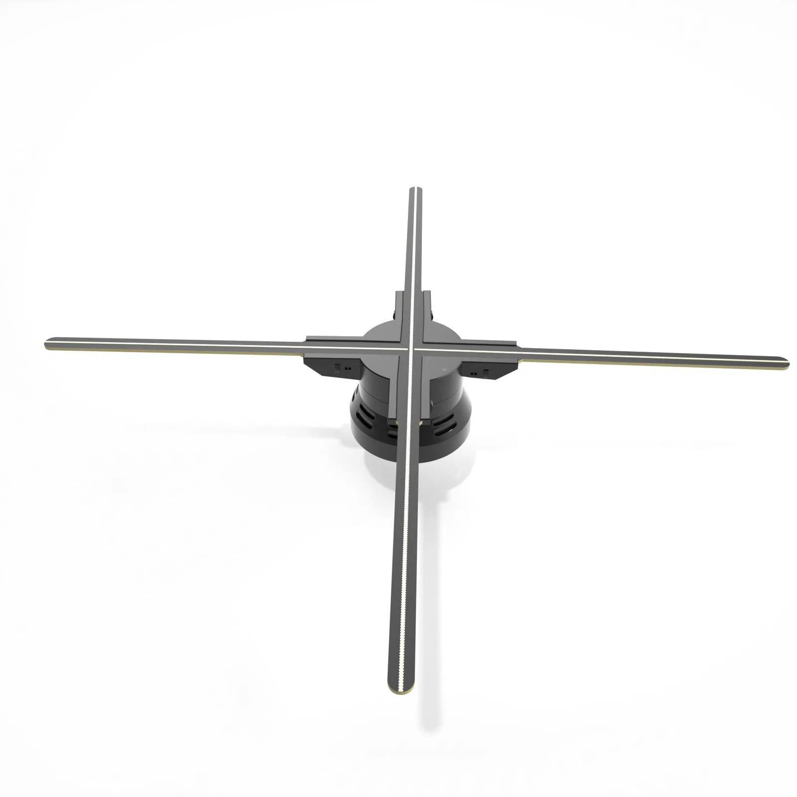 Four Blades 52/56/65/80/100cm Indoor Advertising Hologram 3D Holographic Naked Eyes 3D LED Fan with WiFi APP Control