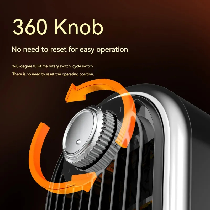 New Mini Heater Adjustable Thermostat PTC Ceramic Element Heating Portable Fan Heater for Home