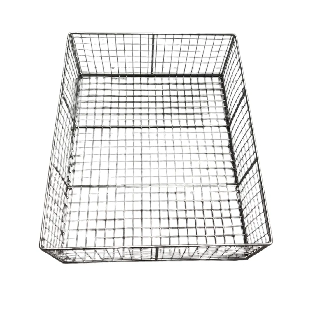OEM Wholesale Spray/Electroplating Wire 304 Stainless Steel Storage Net Basket