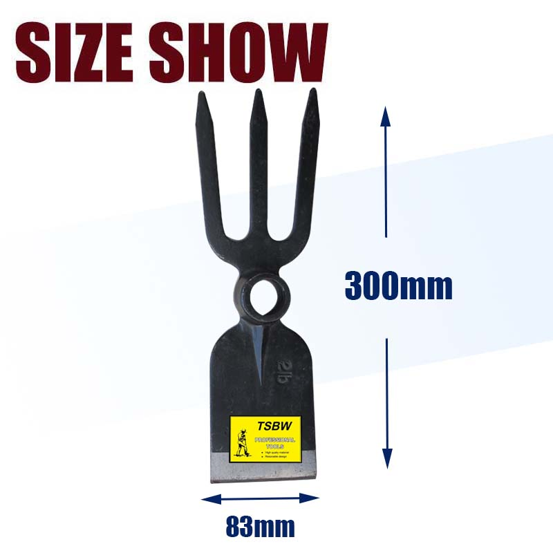 Forged One Piece No Welding Garden Steel Farming Digging Fork Hoe