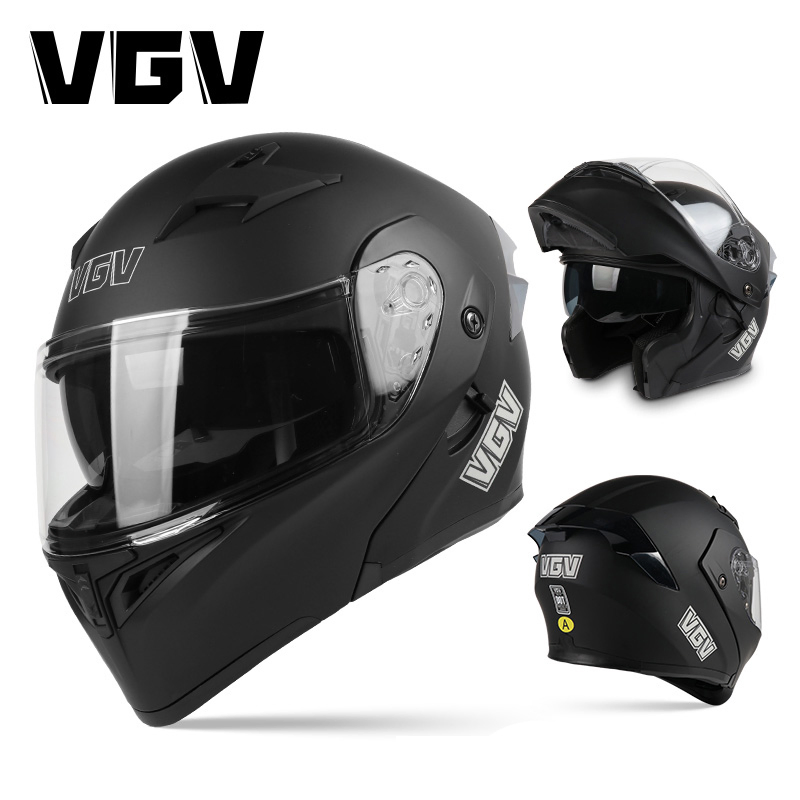 Детский мотошлем Vgv 91 Flip-up с быстрым замком