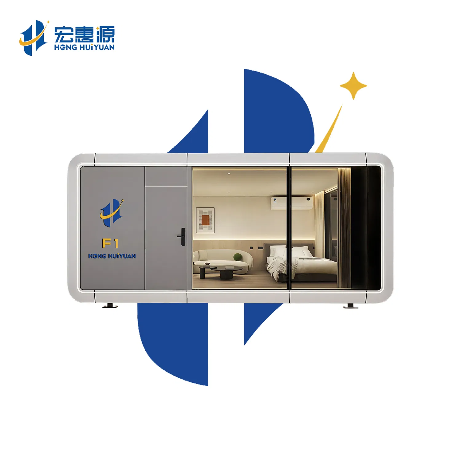 Smart Prefabricated Capsule House with Solar Power for off-Grid Living Patented Design