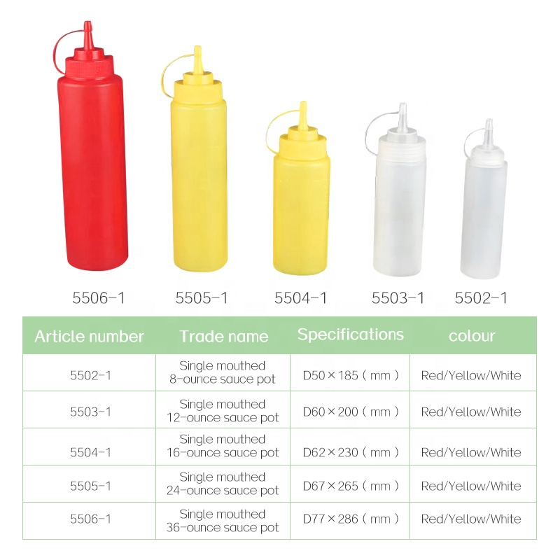 12 24oz Salad Dressing Bottle 3 Holes Plastic Kitchen Condiment Oil Bottle