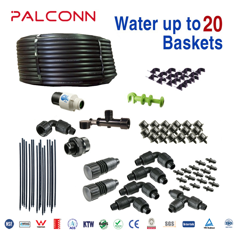 Hot Sale 16*0.2mm Dripper Space 20cm 2000m/Roll Drip Irrigation Pipe with Flat Emitters