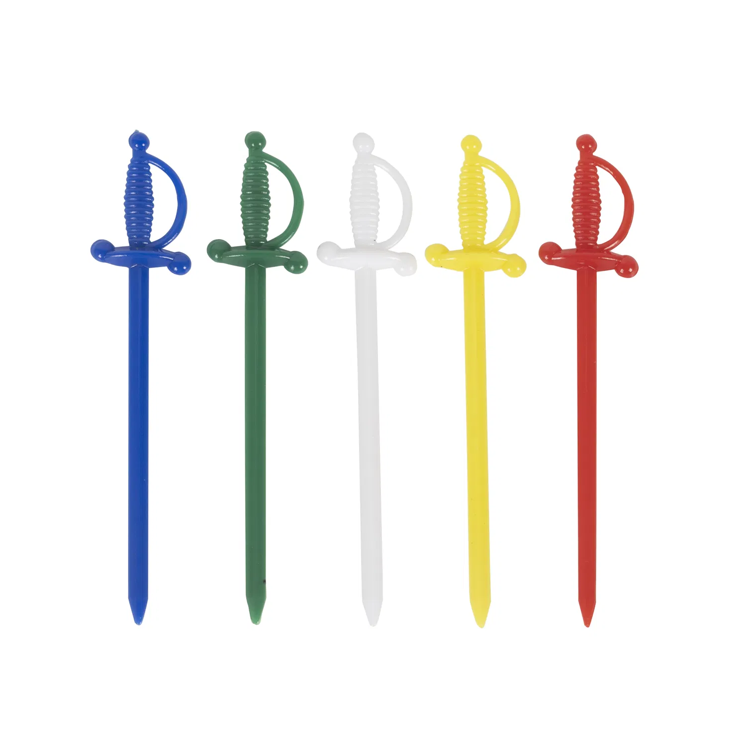 Disposable Dessert Cake Skewer Transparent Colorful Fork Eco Friendly Cake Pastry Snacks Mini Fruit Tasting Stick Party Plastic Fruit Fork