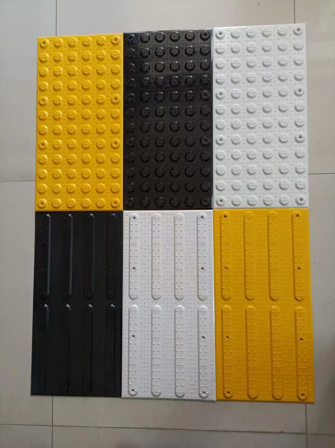 FRP Integrated Tgsis - Warning/Hazard and Directional/Leading Tactiles Paving Tiles to Assist Vision Impaired Persons