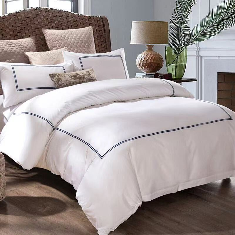 300 Tc 100% Cotton 5star White Hotel Fitted Sheet