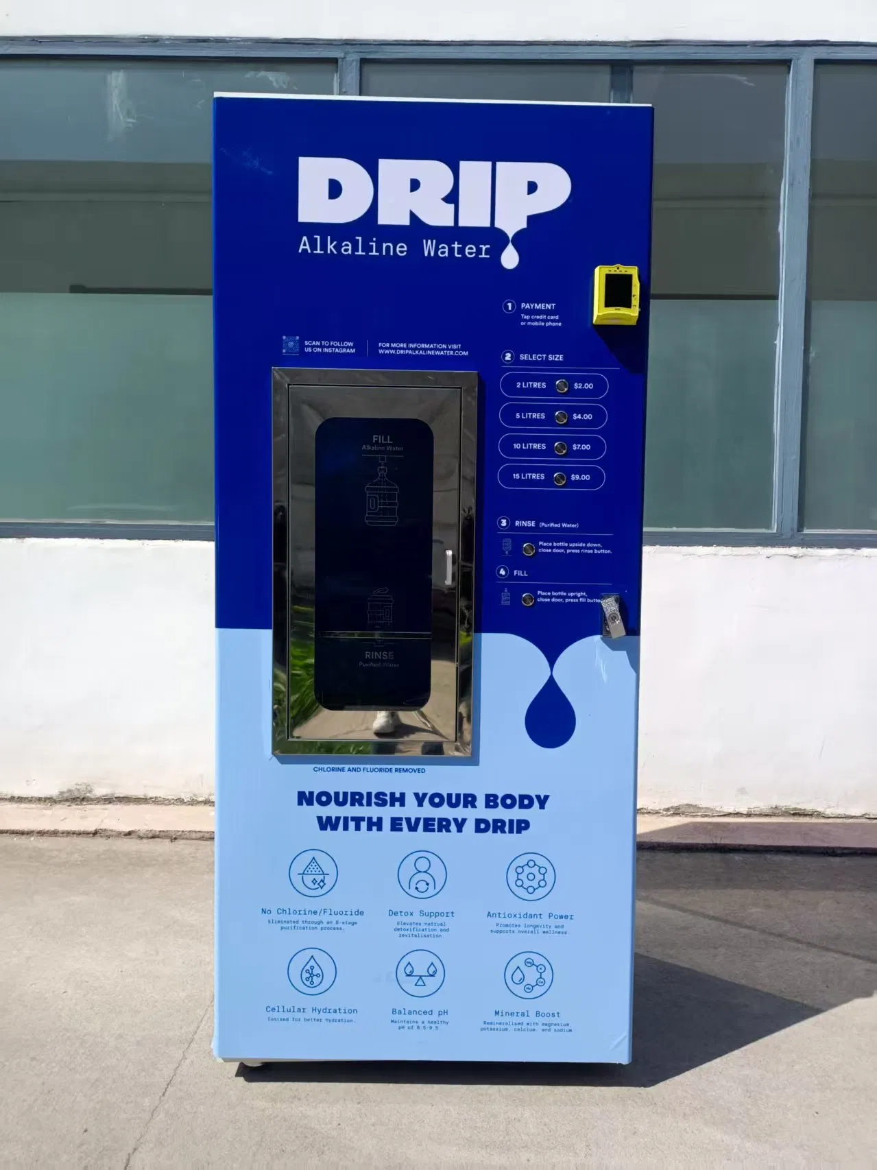 Reverse Osmosis Purified Drinking Vending Machine