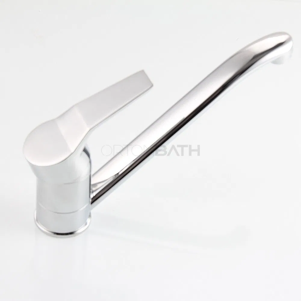 Смеситель для кухни Ortonbath с длинным поворотным изливом