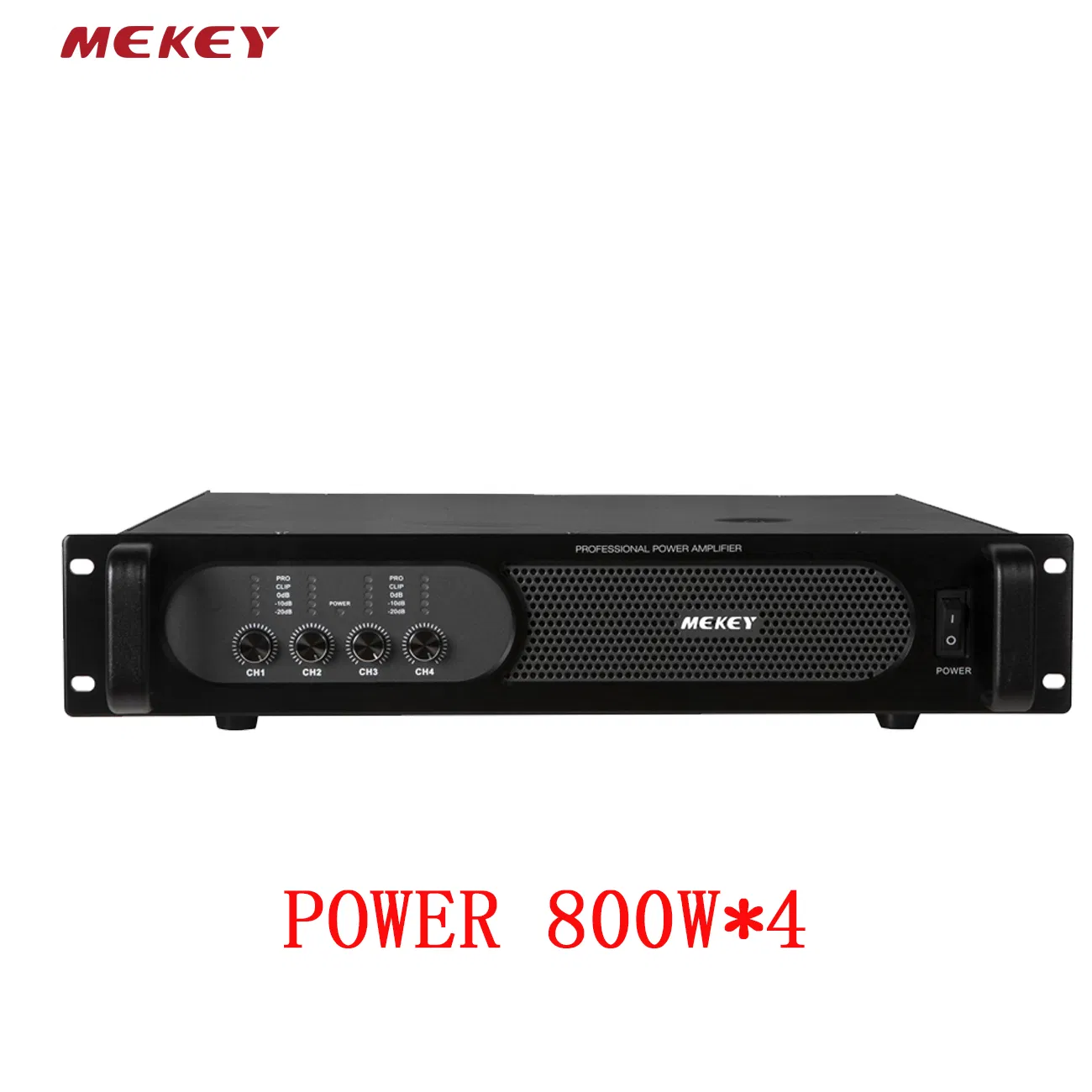 Mekey Professional Grade Four-Channel Amplifier for Enhanced Audio Performance MP-26408