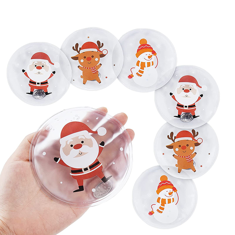 PVC Christmas Reusable Instant Magic Click Coin Activated Gel Heat Pack Warming Hot Pack Portable Hand Warmer