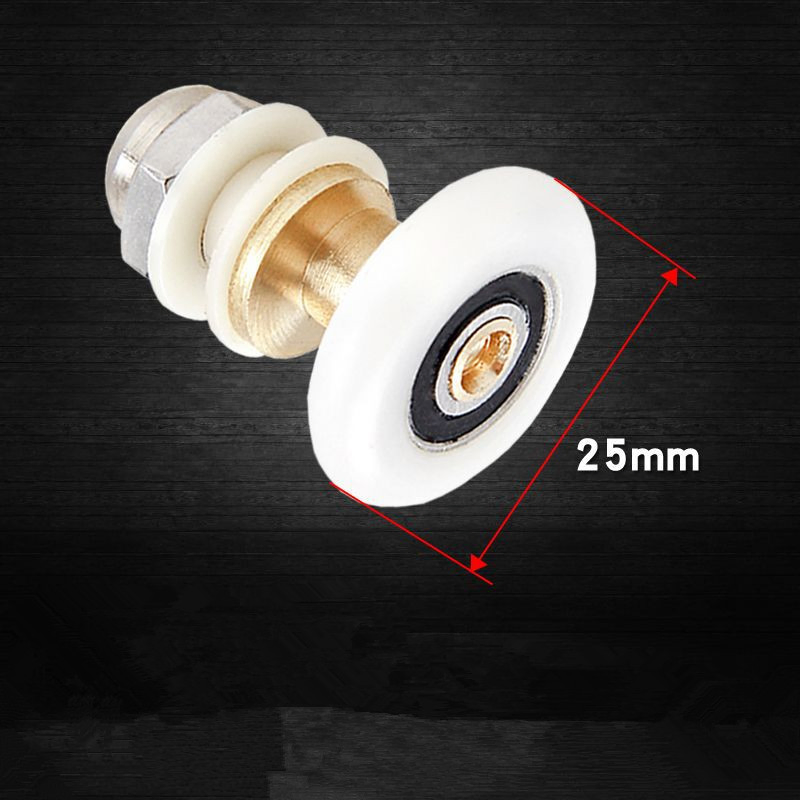 19/23/25/27mm Diameter Shower Glass Sliding Door Hanging Wheel Rollers