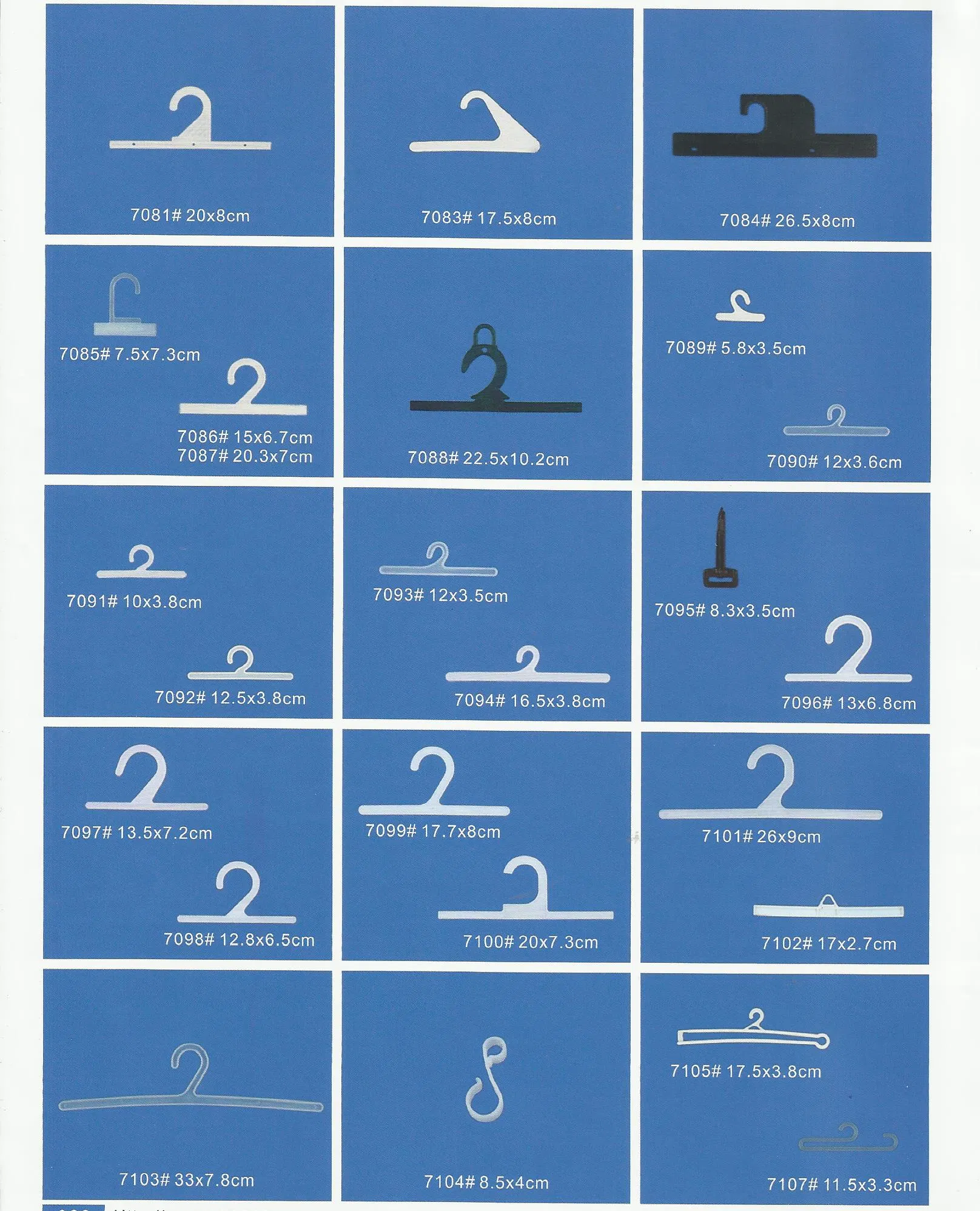 Custom Plastic Belt Display Hanger with Silk Print Custom Logo, Belt Buckle Hook