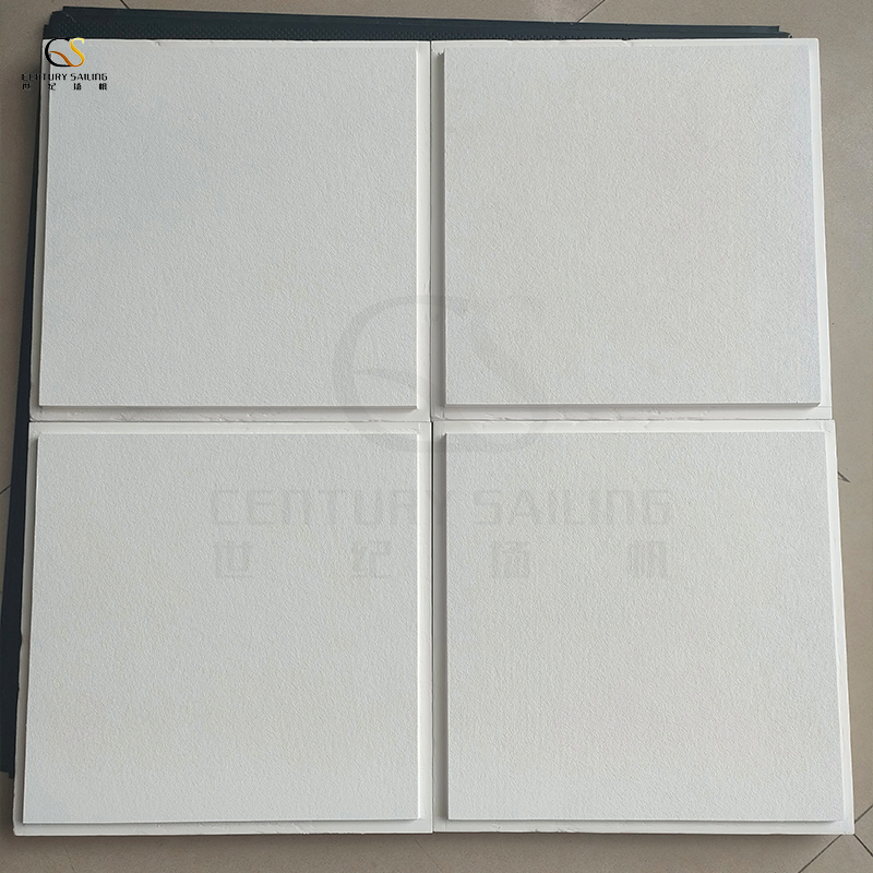 Hot Sale Soundproof and Fireproof Glass Wool Fiberglass Ceiling Panels for Hallway