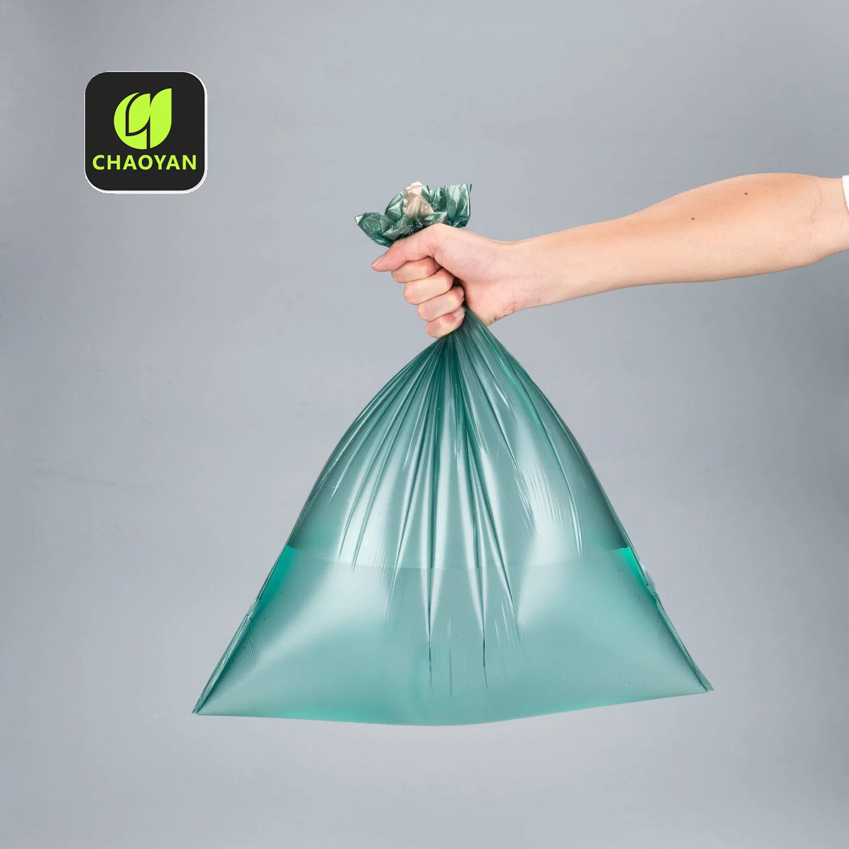 Мусорные пакеты 9 галлонов с логотипом, черные, усиленные