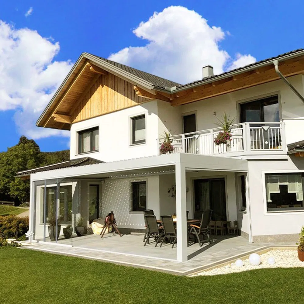 DIY Motorized Garden Louvered Pergola