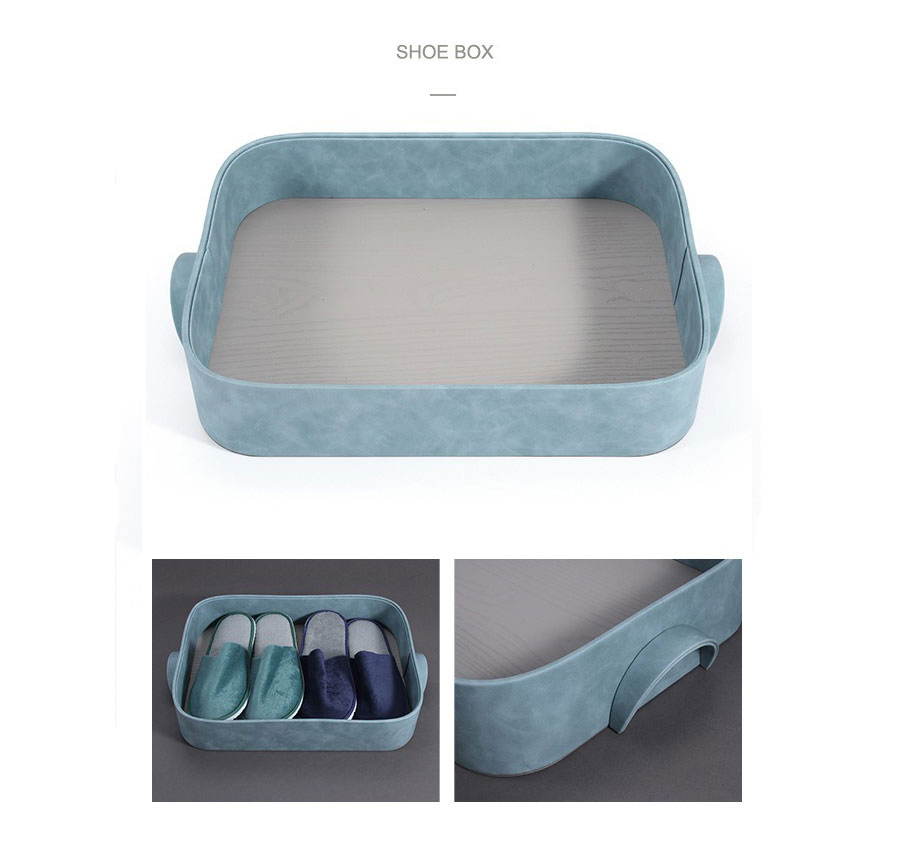 Office Supply Living Room Furniture Guestroom Product Synthetic Leather Shoe Basket