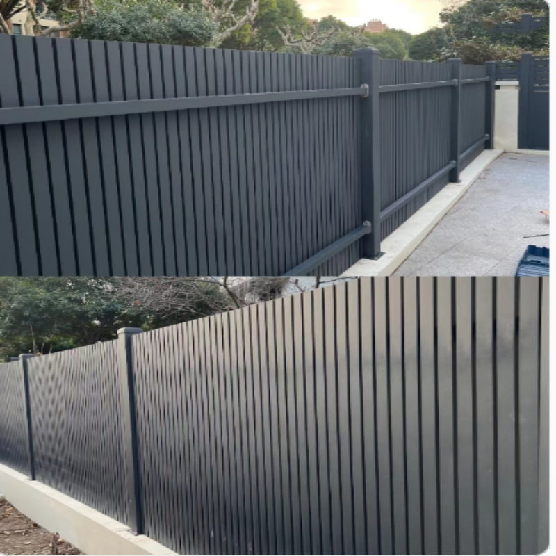 Popular Wood Plastic Composite Home Garden Fence WPC Exterior Wall WPC Fence