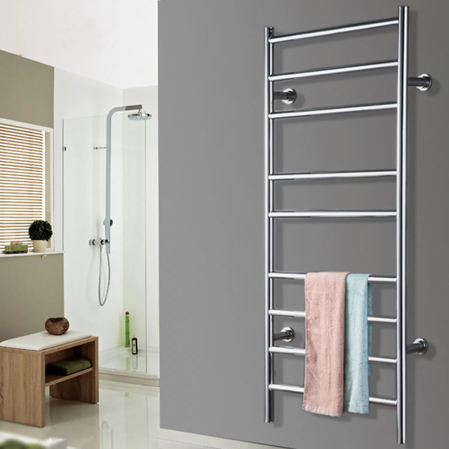 SUS304 Heated Towel Warmer for Bathroom Electric Towel Racks